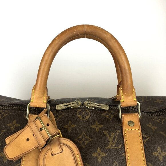 LOUIS VUITTON Brown Monogram Canvas Keepall 50 Boston Bag - Picture 6 of 12